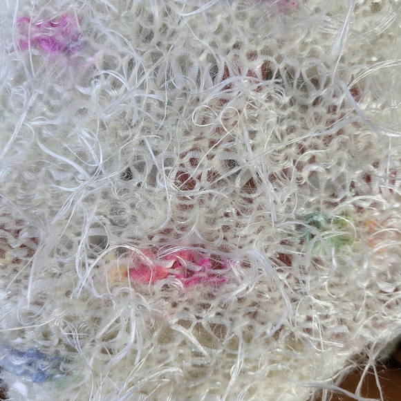 Creazioni effeci Womans Mohair Blend Shaggy Colorful Sweater Size Large - Picture 3 of 8